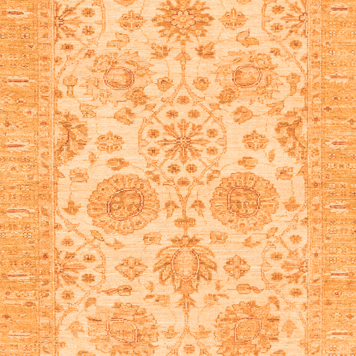 Machine Washable Oriental Orange Traditional Area Rugs, wshabs3929org