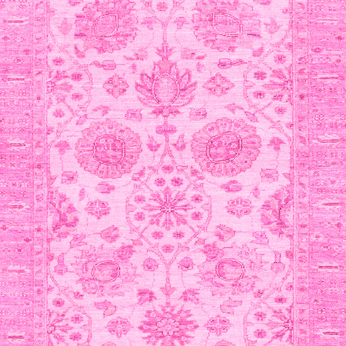 Machine Washable Oriental Pink Traditional Rug, wshabs3929pnk