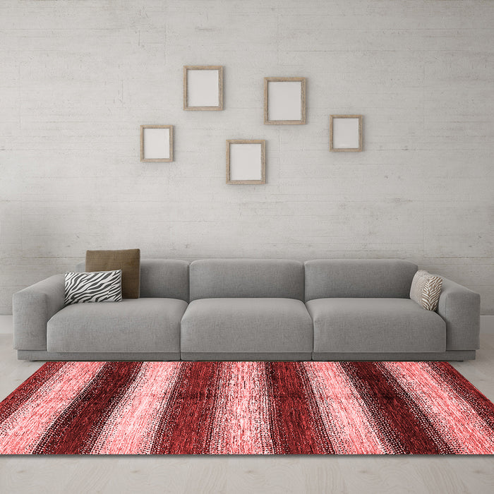 Modern Red Washable Rugs
