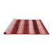 Modern Red Washable Rugs