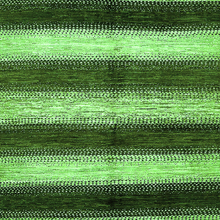 Machine Washable Abstract Green Modern Area Rugs, wshabs392grn