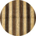 Round Machine Washable Abstract Brown Modern Rug, wshabs392brn