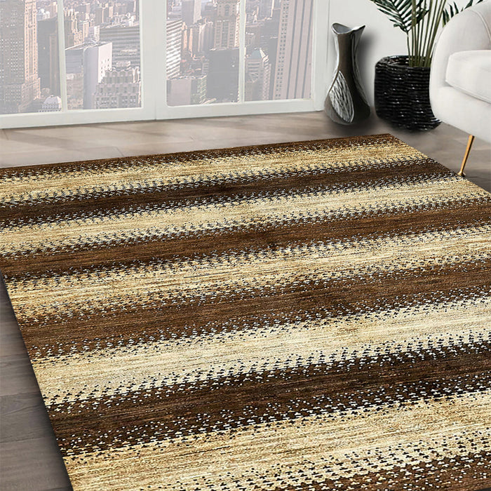 Abstract Red Modern Rug in Family Room, abs392