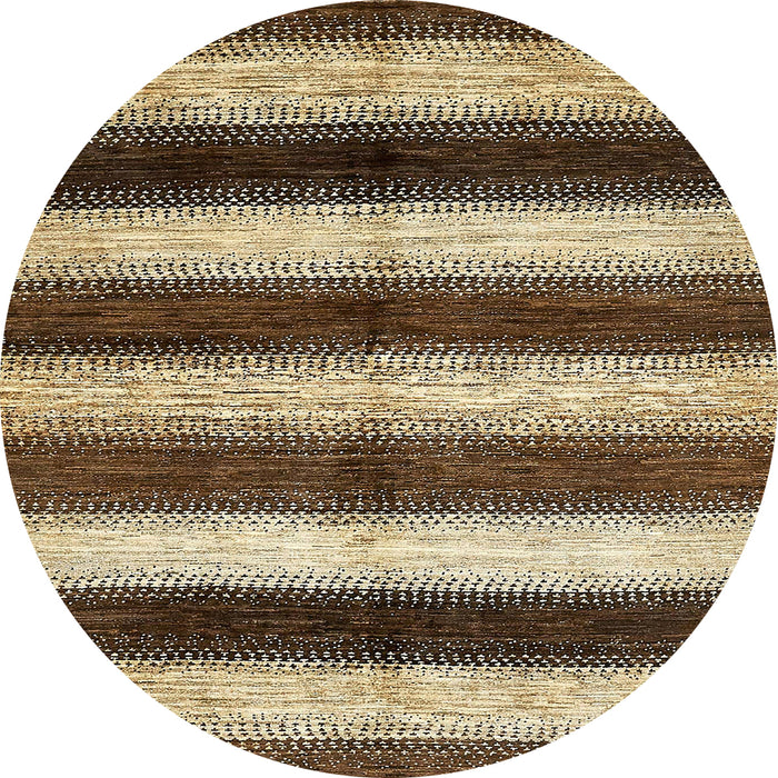 Round Abstract Red Modern Rug, abs392
