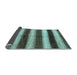 Sideview of Abstract Light Blue Modern Rug, abs392lblu