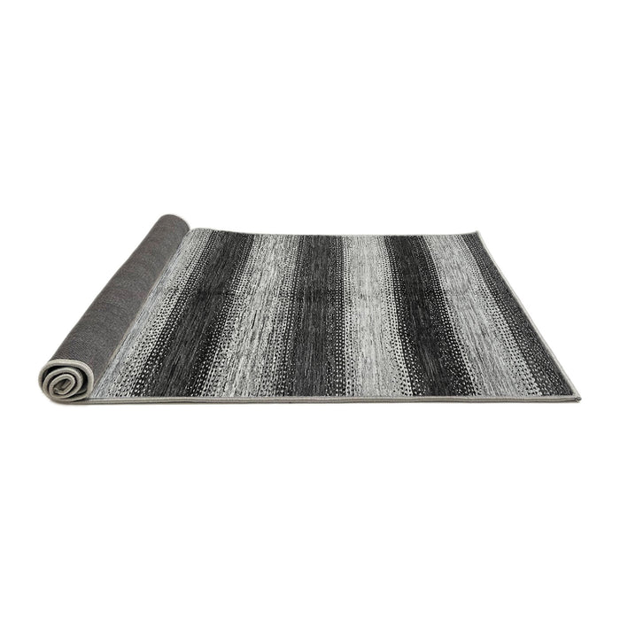 Sideview of Abstract Gray Modern Rug, abs392gry
