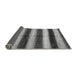 Sideview of Abstract Gray Modern Rug, abs392gry