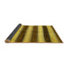 Sideview of Abstract Yellow Modern Rug, abs392yw