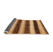 Sideview of Abstract Orange Modern Rug, abs392org