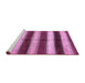 Sideview of Machine Washable Abstract Pink Modern Rug, wshabs392pnk