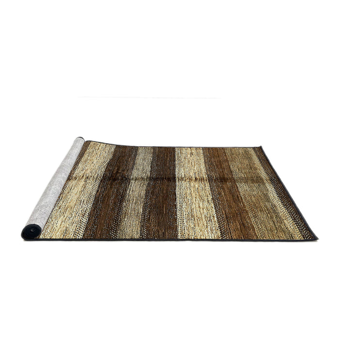 Sideview of Machine Washable Abstract Night Red Rug, wshabs393