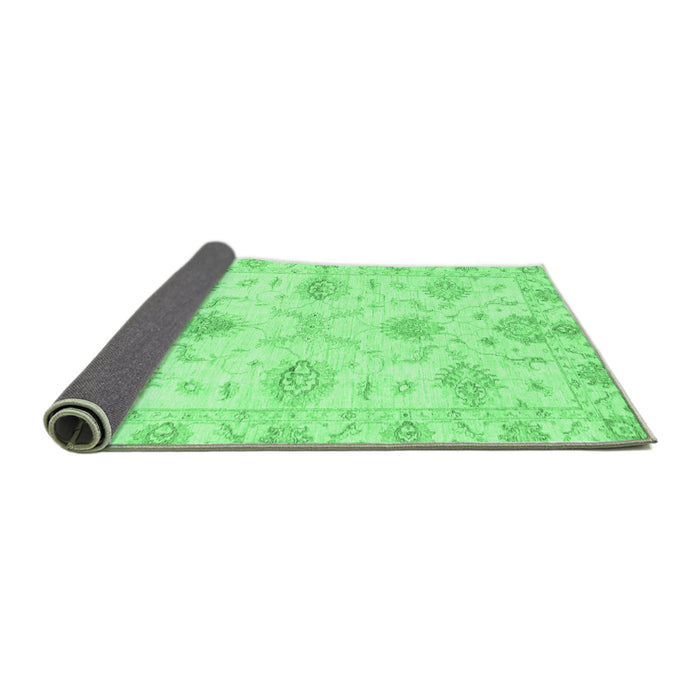 Sideview of Oriental Emerald Green Traditional Rug, abs3930emgrn
