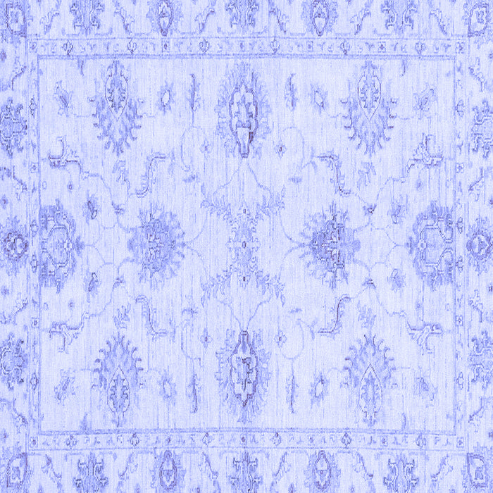Square Oriental Blue Traditional Rug, abs3930blu