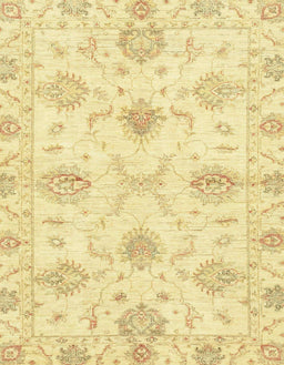 Abstract Chrome Gold Yellow Oriental Rug, abs3930