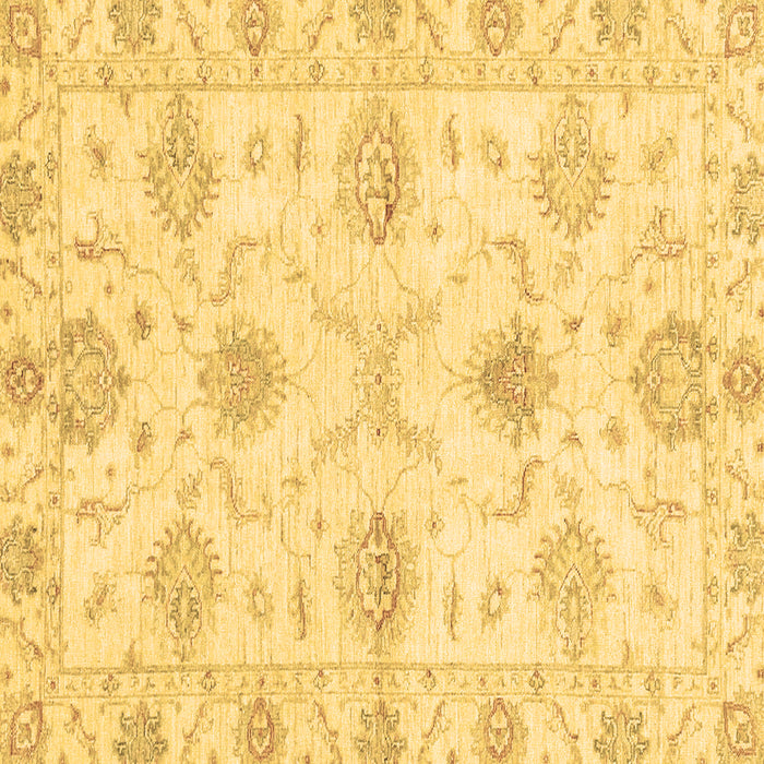 Square Oriental Brown Traditional Rug, abs3930brn