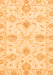 Machine Washable Oriental Orange Traditional Area Rugs, wshabs3930org