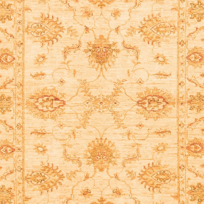 Machine Washable Oriental Orange Traditional Area Rugs, wshabs3930org