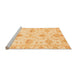 Sideview of Machine Washable Oriental Orange Traditional Area Rugs, wshabs3930org