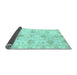 Sideview of Oriental Light Blue Traditional Rug, abs3930lblu