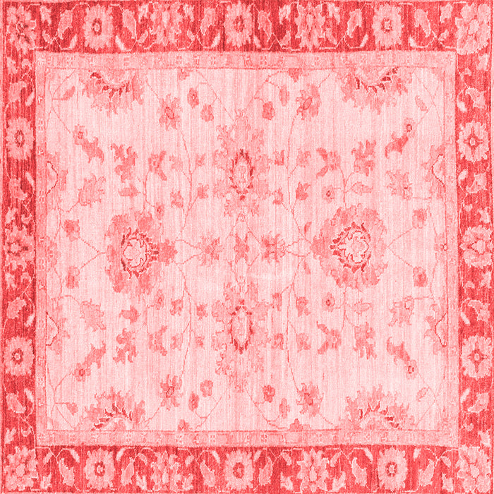 Machine Washable Oriental Red Traditional Rug, wshabs3931red