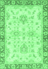 Oriental Emerald Green Traditional Rug, abs3931emgrn