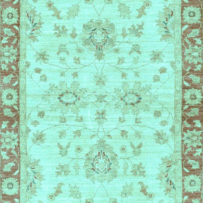 Machine Washable Oriental Light Blue Traditional Rug, wshabs3931lblu