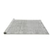 Sideview of Machine Washable Abstract Gray Modern Rug, wshabs3932gry