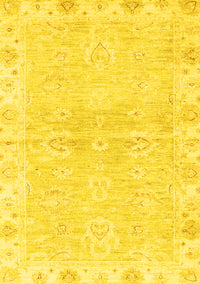 Abstract Yellow Modern Rug, abs3932yw