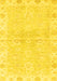 Abstract Yellow Modern Rug, abs3932yw