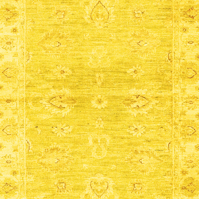 Abstract Yellow Modern Rug, abs3932yw