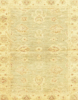 Machine Washable Abstract Chrome Gold Yellow Rug, wshabs3932