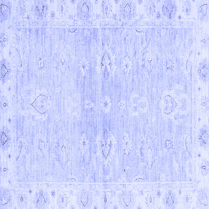 Square Abstract Blue Modern Rug, abs3932blu