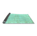 Sideview of Abstract Light Blue Modern Rug, abs3932lblu