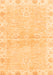 Machine Washable Abstract Orange Modern Area Rugs, wshabs3932org