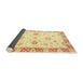 Sideview of Abstract Mustard Yellow Oriental Rug, abs3933