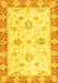 Machine Washable Oriental Yellow Traditional Rug, wshabs3933yw