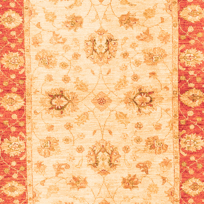 Machine Washable Oriental Orange Traditional Area Rugs, wshabs3933org