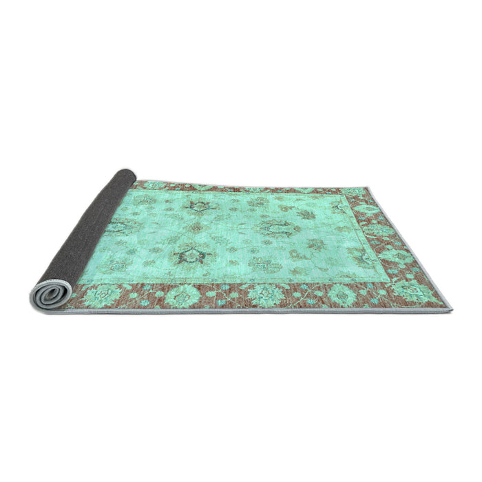 Sideview of Oriental Light Blue Traditional Rug, abs3933lblu