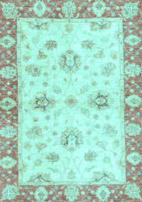 Oriental Light Blue Traditional Rug, abs3933lblu