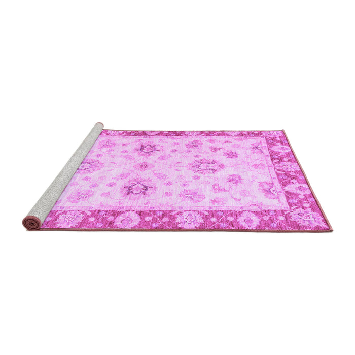 Sideview of Machine Washable Oriental Purple Traditional Area Rugs, wshabs3933pur