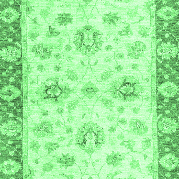 Oriental Emerald Green Traditional Rug, abs3933emgrn