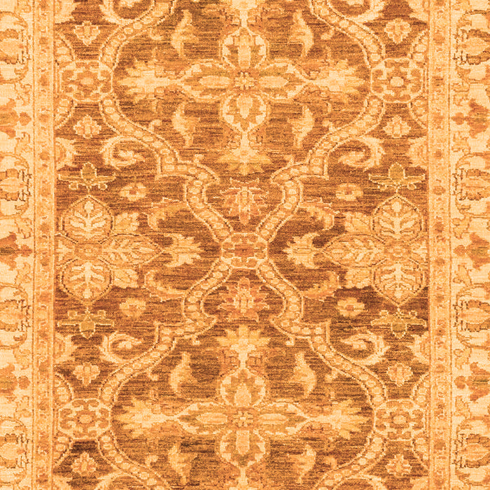 Machine Washable Oriental Orange Traditional Area Rugs, wshabs3934org