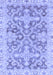 Machine Washable Oriental Blue Traditional Rug, wshabs3934blu