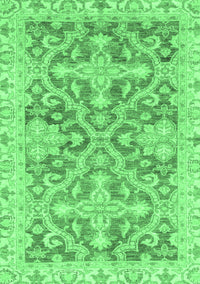 Oriental Emerald Green Traditional Rug, abs3934emgrn