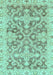 Oriental Light Blue Traditional Rug, abs3934lblu