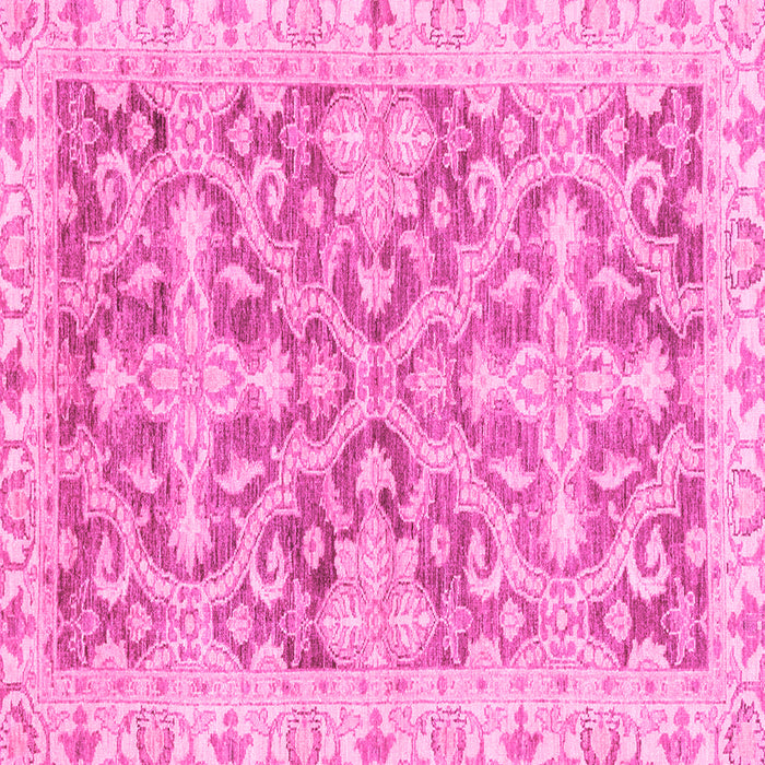 Square Oriental Pink Traditional Rug, abs3934pnk