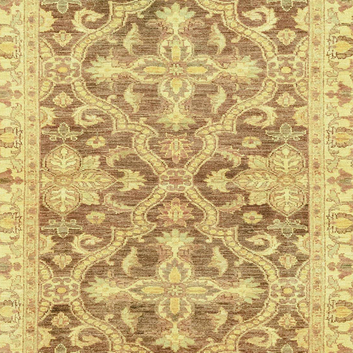 Machine Washable Abstract Cinnamon Brown Rug, wshabs3934