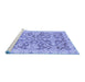 Sideview of Machine Washable Oriental Blue Traditional Rug, wshabs3934blu