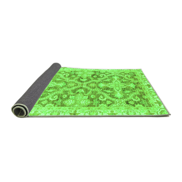 Sideview of Oriental Green Traditional Rug, abs3934grn
