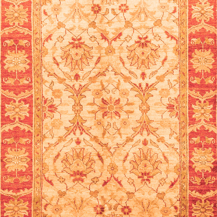 Machine Washable Oriental Orange Modern Area Rugs, wshabs3935org
